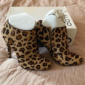 Aldo Gaunt Leopard booties